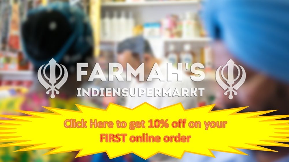 FARMAH'S INDIENSUPERMARKT GRAZ, Annenstrasse 41, near haupbahnhof Graz. Avail your 10% discount code for your first online order by clicking this image
